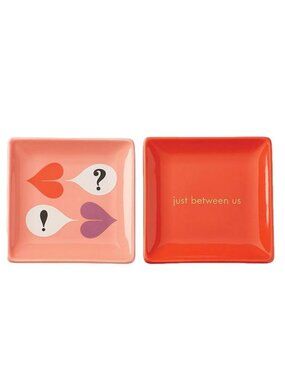 Kate Spade New York Sweet Talk Just Between Us 2 Piece Jewelry Tray Set